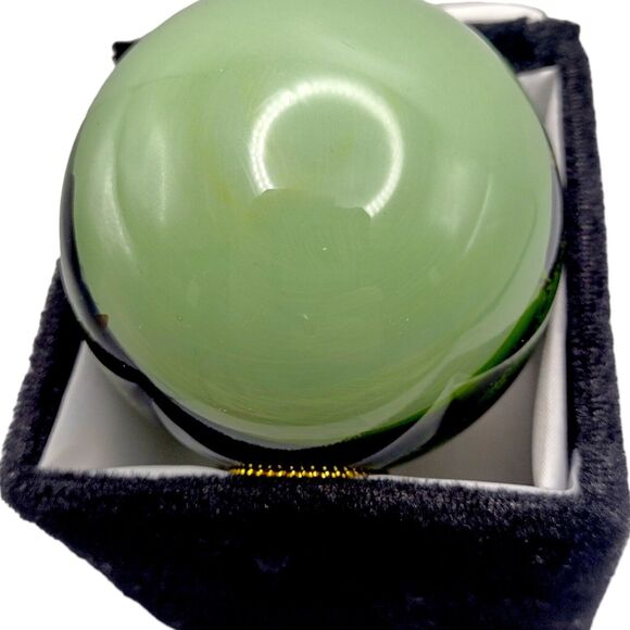 Vintage Louisville Reverse Painted Blown Glass Ball Ornament Art Studio Company - Picture 10 of 16